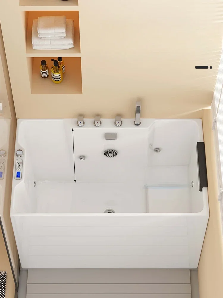 

Home acrylic, surfing, massage, thermostatic bathtub, small apartment with seating