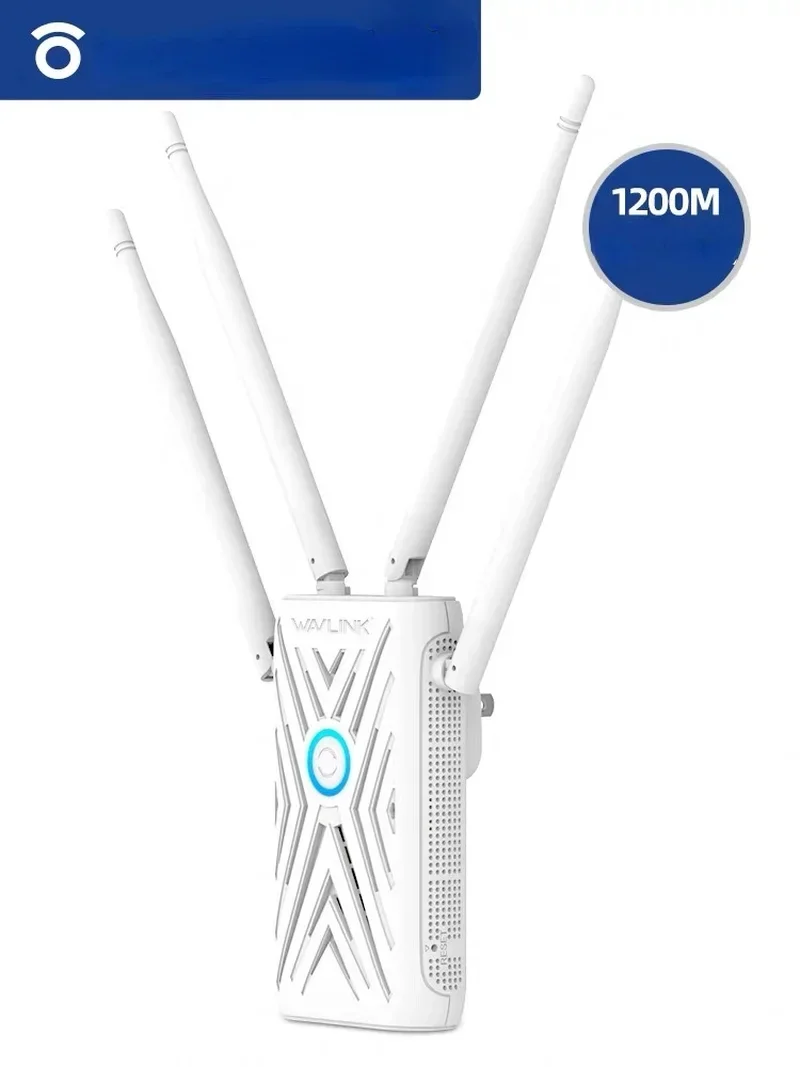 1200Mbps WiFi Repater Extender Dual Band WiFi Signal Booster 2.4G&5G Long Range Signal Repeater 4×5 Dbi Antennas Access Point