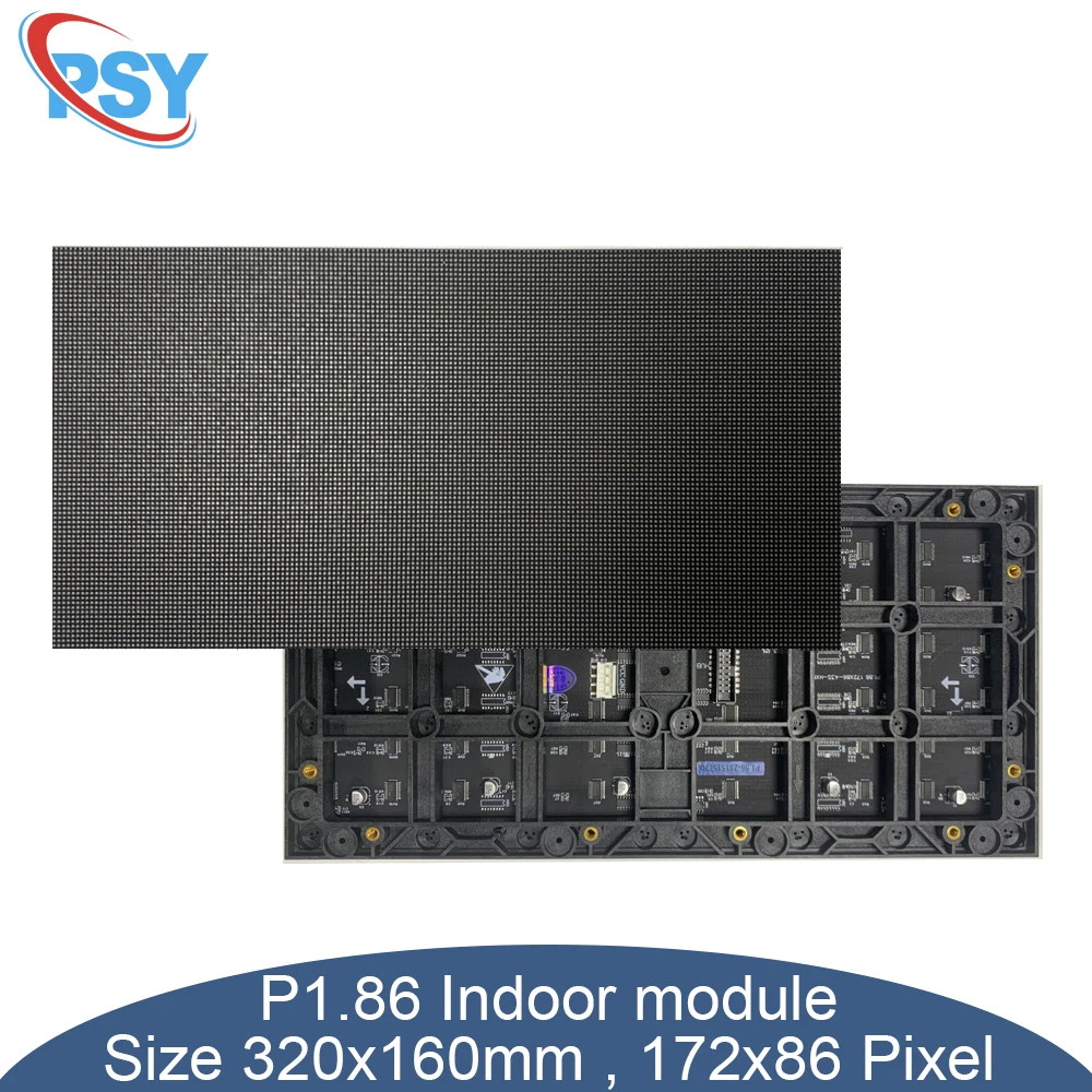 P1.86 320X160mm LED indoor matrix panel 172x86 pixels video SMD lamp beads full color RGB display screen 3840 refresh video wall