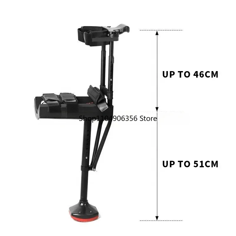 

New Telescopic Assisted Medical Walking Crutches Adults Hands Knee Crutch Anti Skid Single Leg
