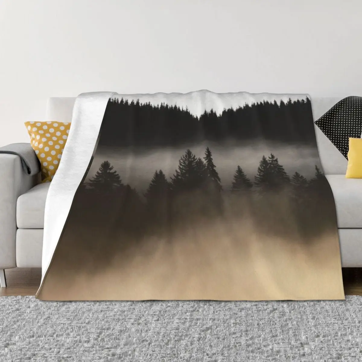 

MINDS IN NATURE|MODERN PRINTING|1 Pc #27864454 Throw Blanket for sofa Cute warm for winter Flannel Fabric Blankets