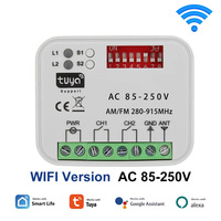 Universal Multi-Frequency Receiver 280-915MHz | 433/868MHz Tuya WiFi Garage Door Smart Switch | AC/DC 9-30V, 85-250V
