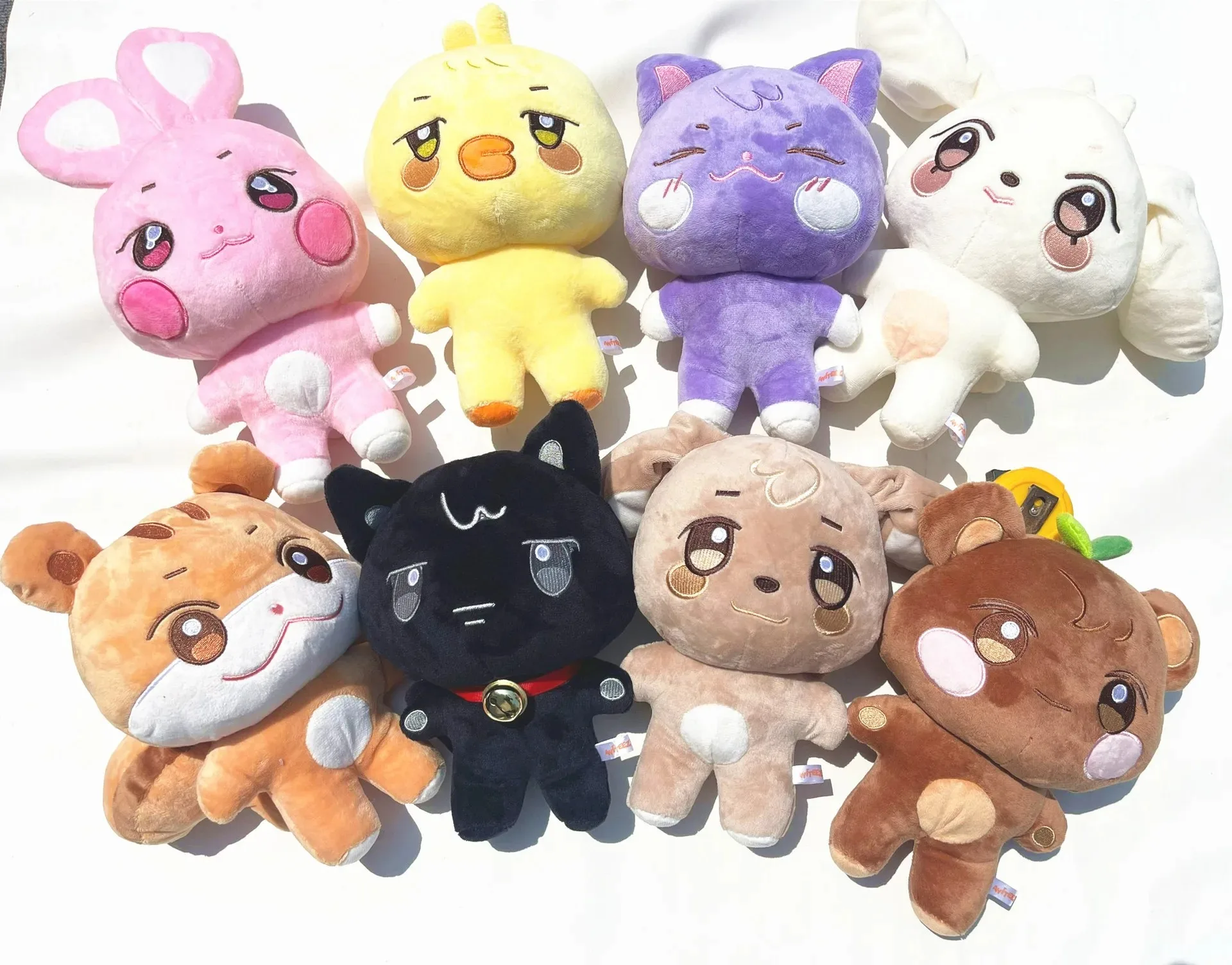 10CM Pop-up Store Doll Keychain ANITEEZ Cartoon Cute Plush Pendant Keyring Bag Accessories Kpop Yunho Yeosang Fans Gifts