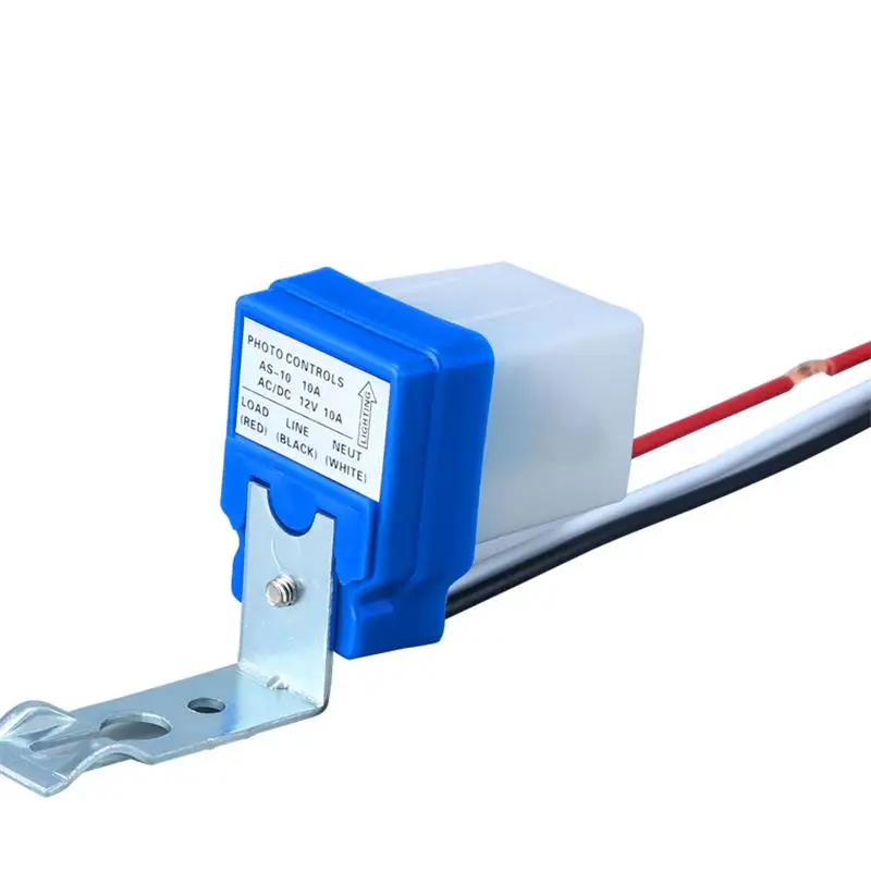 AC DC 10A Photoswitch Photocell Street Light Lamp Auto On Off Sensor Switch 12V 24V 110V 220V