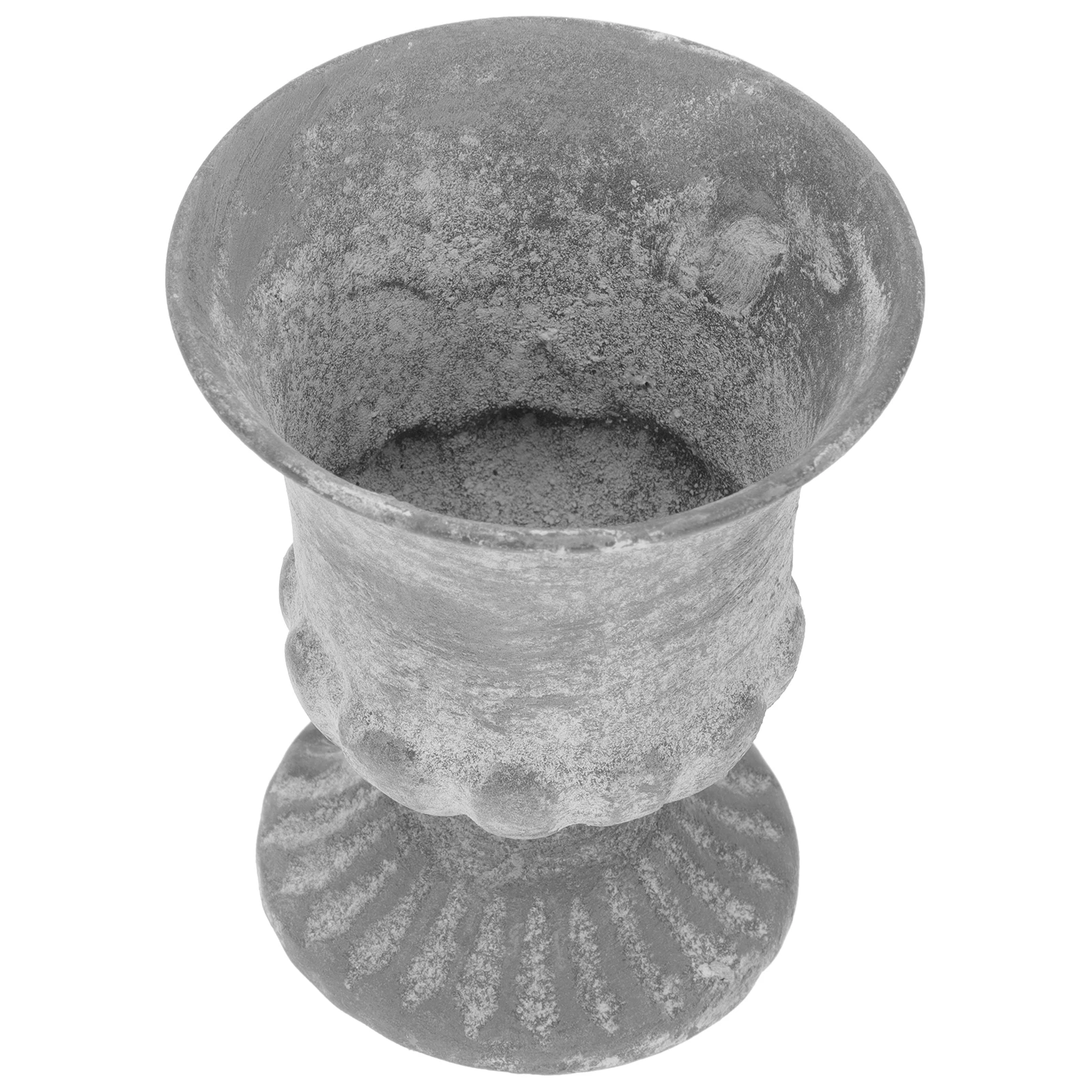 

1pcs Retro Flower Household Vase Decor Mini Grey Iron Aesthetic Vases for Decorative Home Accessory DIY Arrangement