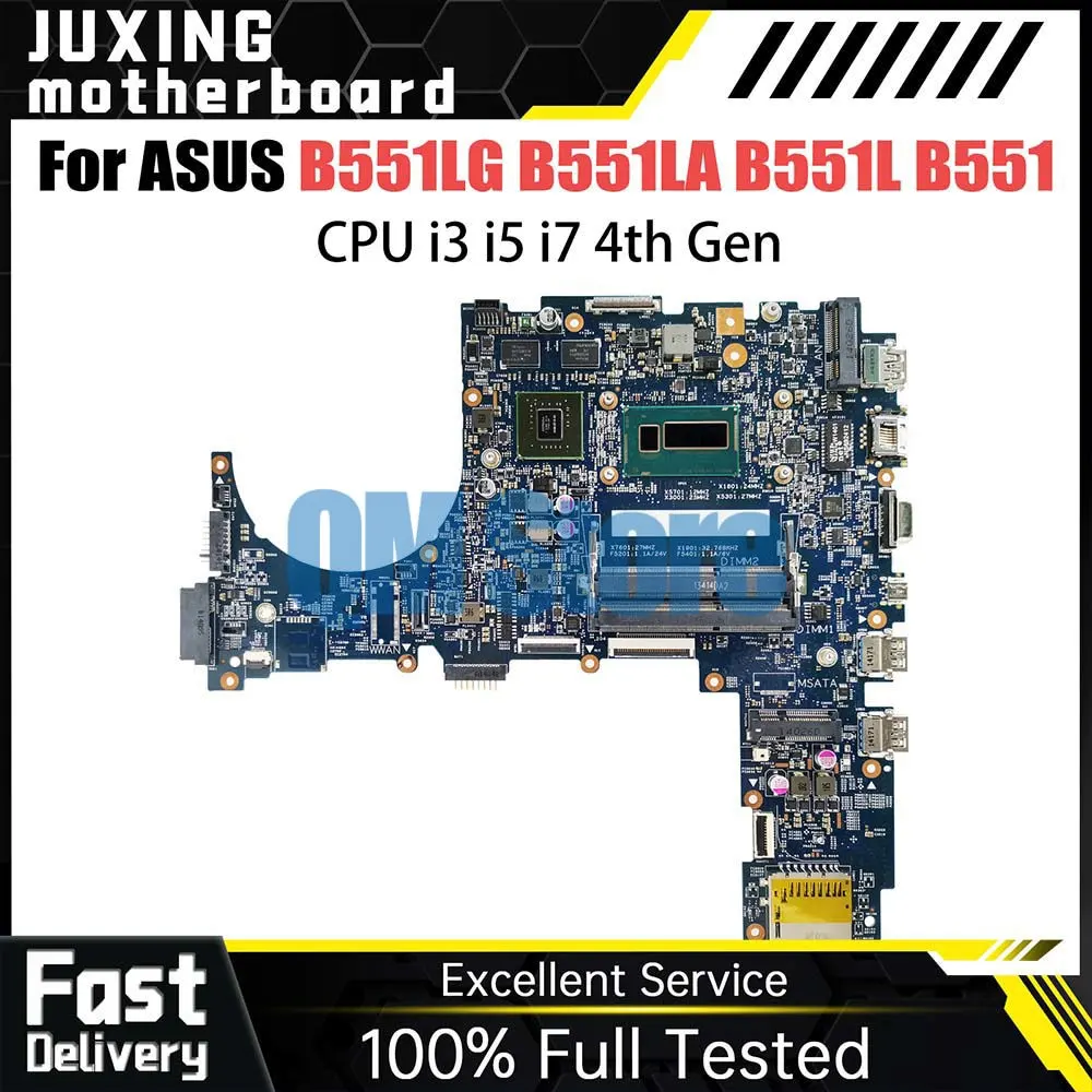 

Notebook B551LG Notebook Mainboard For ASUS PRO ADVANCED B551LA B551L B551 Laptop Motherboard i3 i5 i7 CPU GT840M DDR3