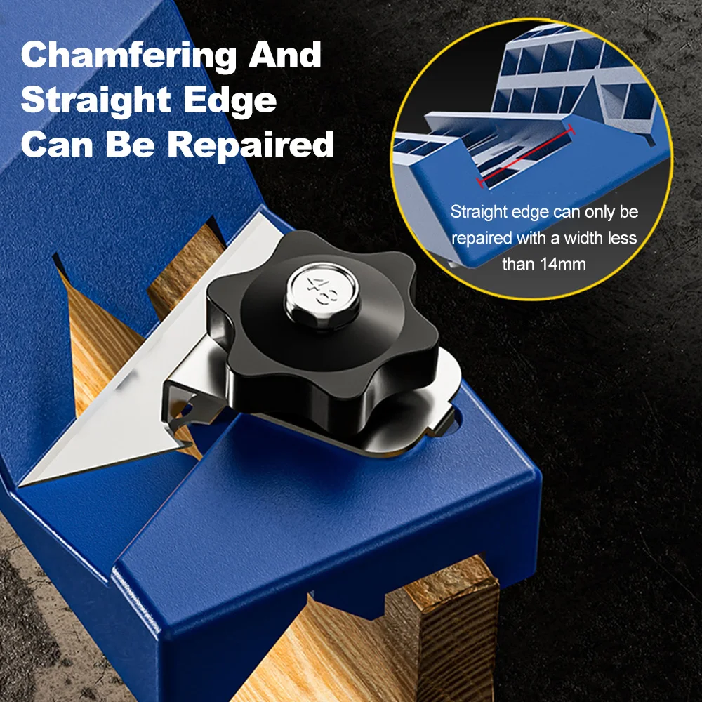 Woodworking Chamfering Machine Plasterboard Chamfer Tool Manual Woodworking Planer Chamfer Bevel Double Slot 45 Degree Trimming