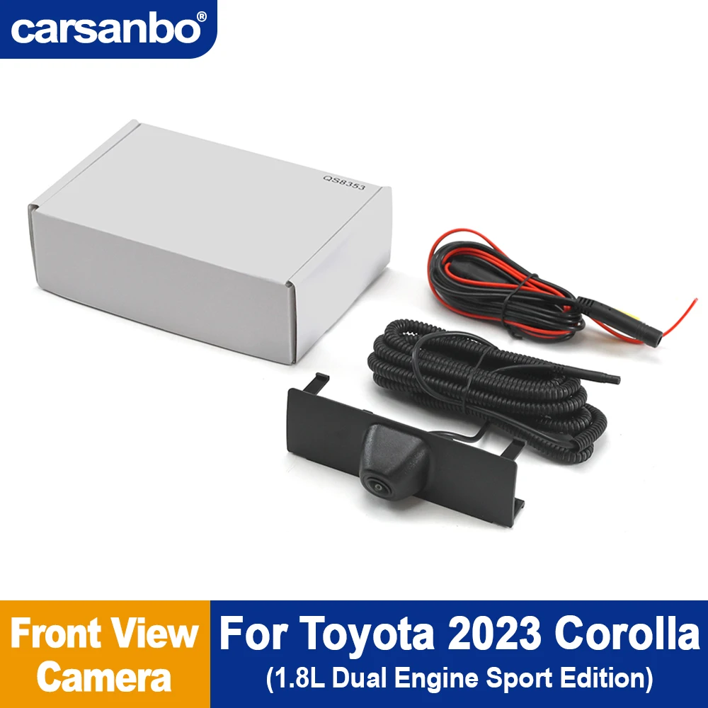

Автомобильная передняя камера Carsanbo для Toyota 2023 Corolla 1.8L Dual Engine Sport Edition, передняя камера ночного видения с эффектом «рыбий глаз»