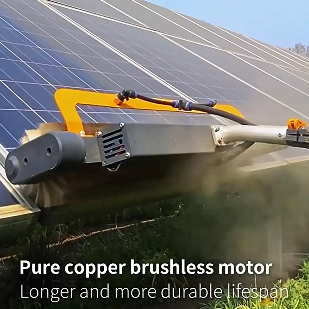 2024 Best Roller Brush For Solar Panel Cleaning Solution Companies System Equipment Cleaner Washing Machine Brush With Drying