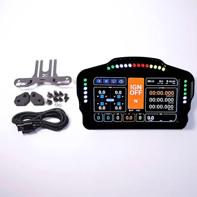 7-inch Simracing Dashboard for MOZA FANATEC Logitech