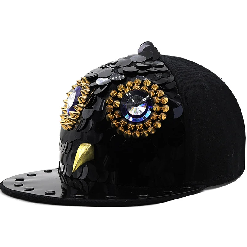 25 style luxury rivet Men Women baseball caps flat brim outdoor hats girl boy bling Punk snapback cap Jazz Rock cool hip hop cap