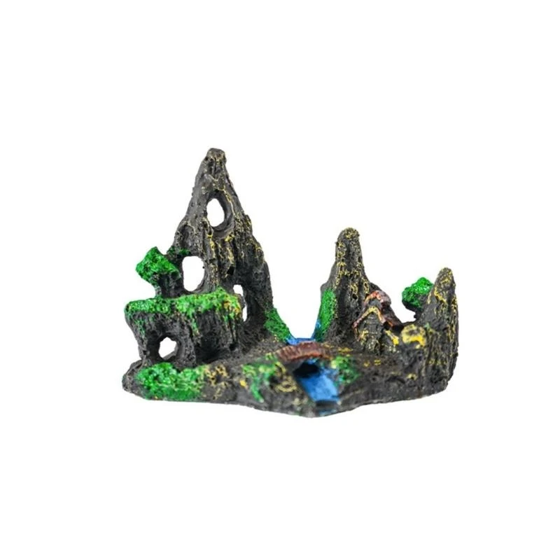 

Mountain View Aquariums Ornaments with Tree Houses Hotel Aquariums Ornaments for Small Fishe Play and Hide