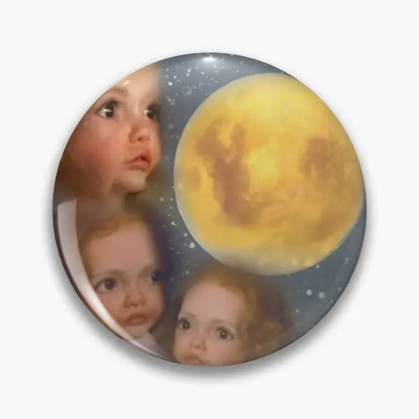 Three Renesmee Moon  Soft Button Pin Creative Decor Lapel Pin Collar Funny Cartoon Women Hat Cute Badge Metal Gift Fashion Lover