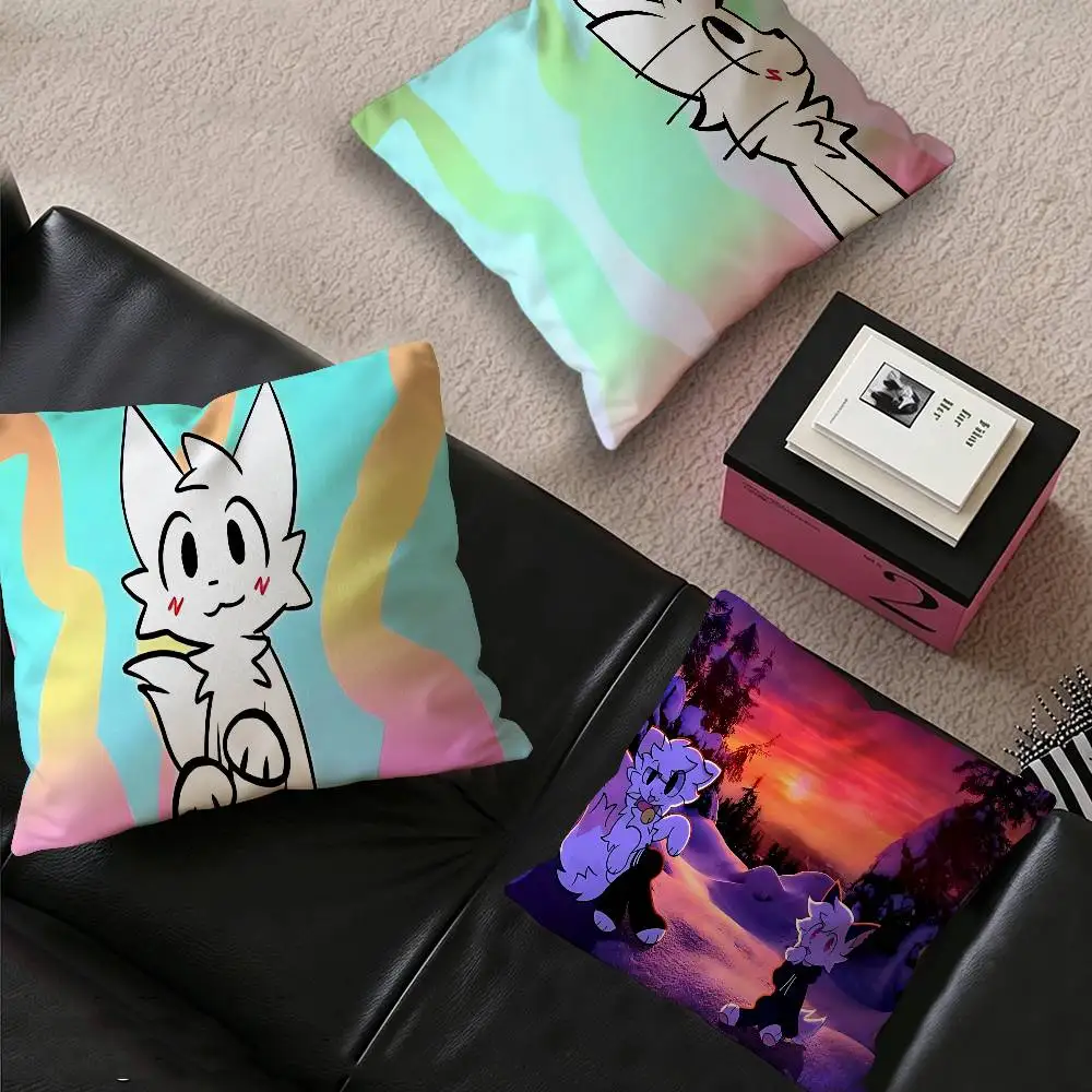 Boykisser Silly Cat Lucky Dragon pillow cover sofa cushion cover home room decoration children gift