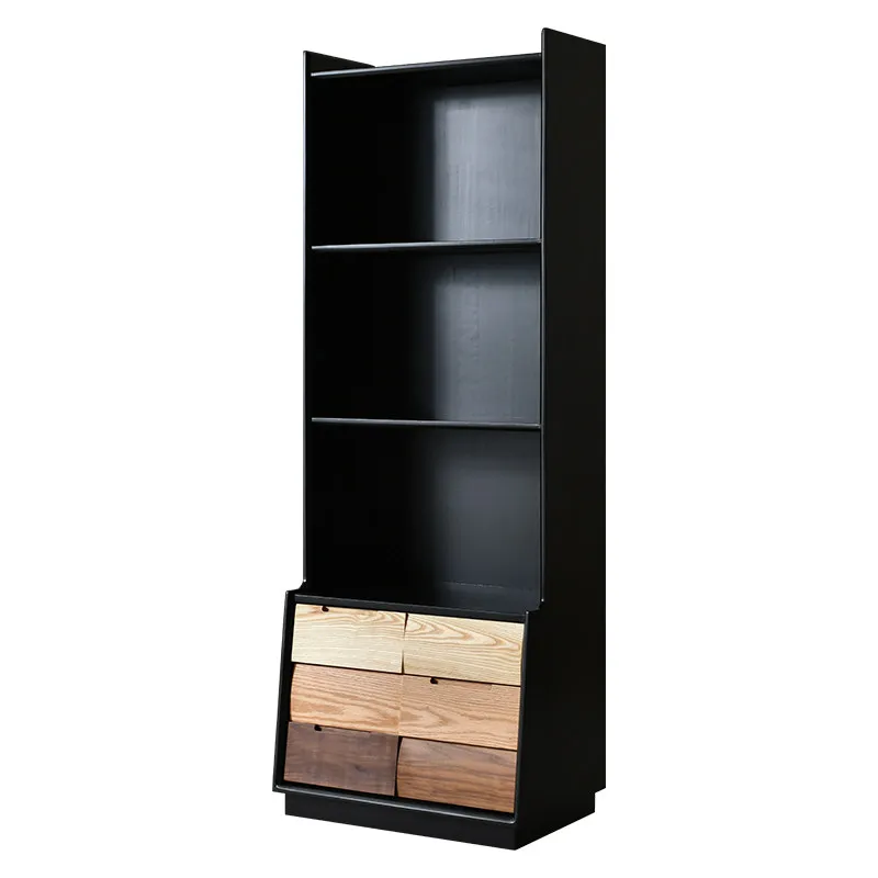 simple bookcase, living room floor-to-ceiling integrated wall shelf, sofa, bedroom storage side cabinet