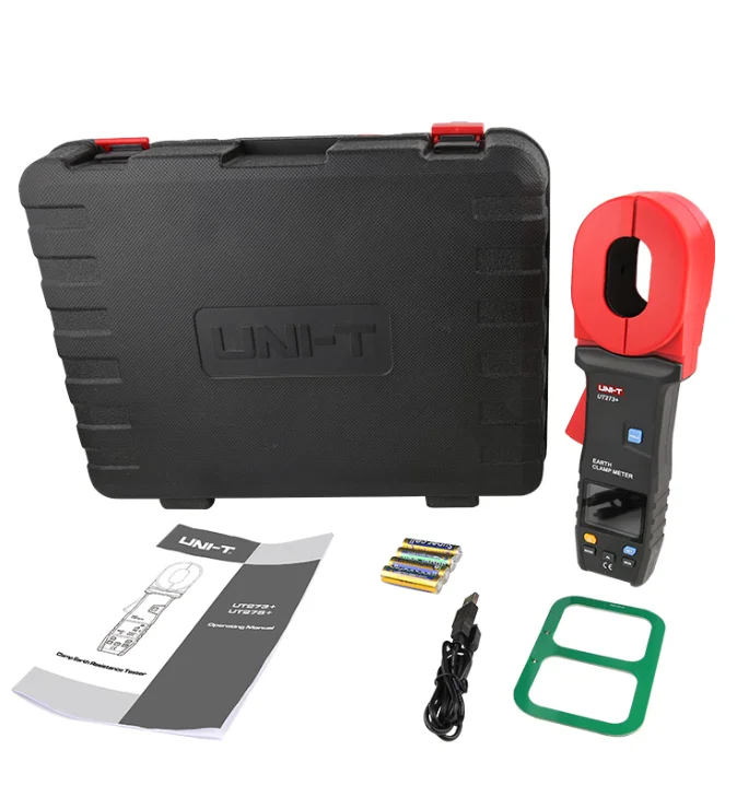UNI-T Uni-trend Clamp Ground Resistance Tester UT273+ Auto Range Lightning Protection Loop Resistance Earth Clamp Meter