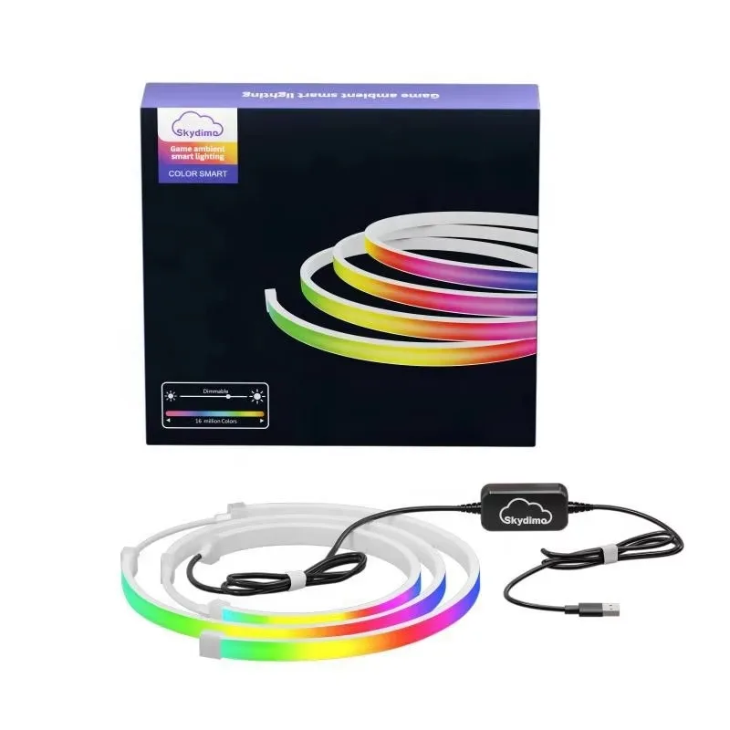 Skydimo Color Music Game Sync 24" Screen Gaming Amosphere Ambient Smart TV Monitor LED Strip Backlight Light for Computer Screen