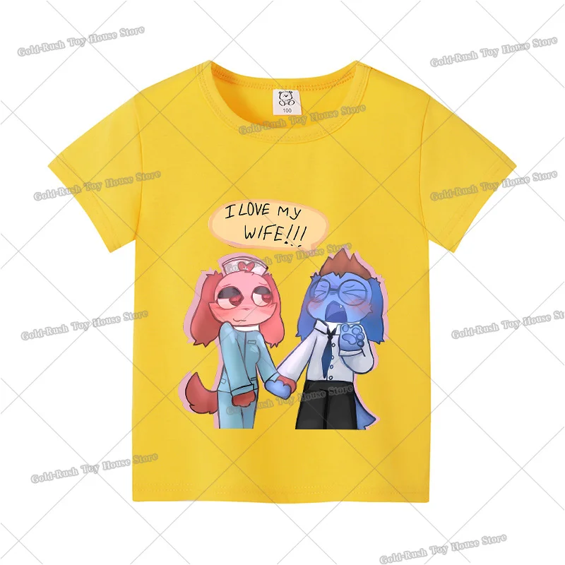 Game Animal Hospitals Kids T Shirt Cute Cartoon Print Tees Toddler Boy Girl Short Sleeve Tops Summer Children Casual Clothes