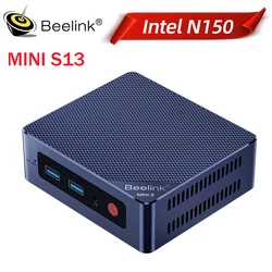 Мини-ПК Beelink MINI S13 Intel Twin Lake N150 16 ГБ DDR4 500 ГБ SSD Wi-Fi6 1000M LAN Настольный мини-компьютер