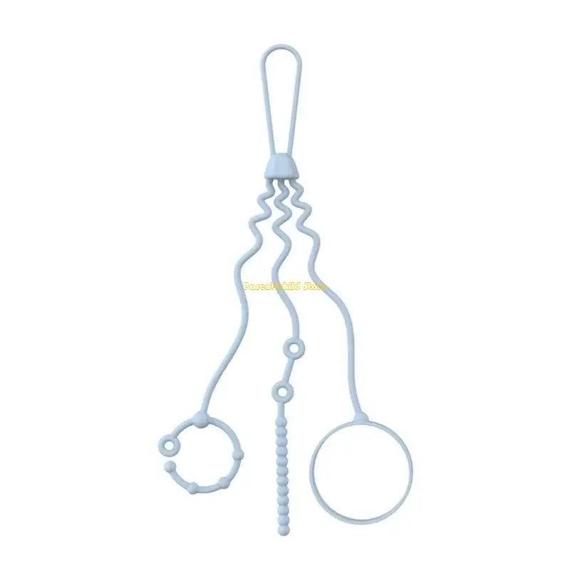 

WXTD Adjustable Baby Toy Straps Baby Bottle Holder Baby Safety Straps Silicone Pacifier Chain for Cribs & Shopping Carts