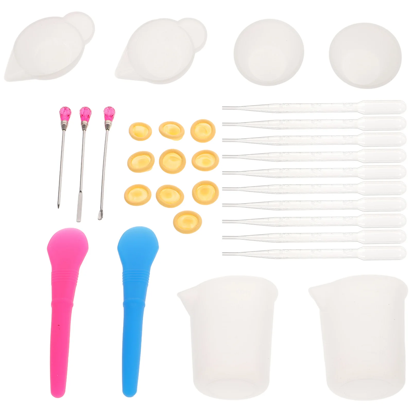 

Epoxy Resin Tool Set Silicone Mould Making Kit Measuring Cups Measure Tools for Sillicone Jewelry Supplies Versatile