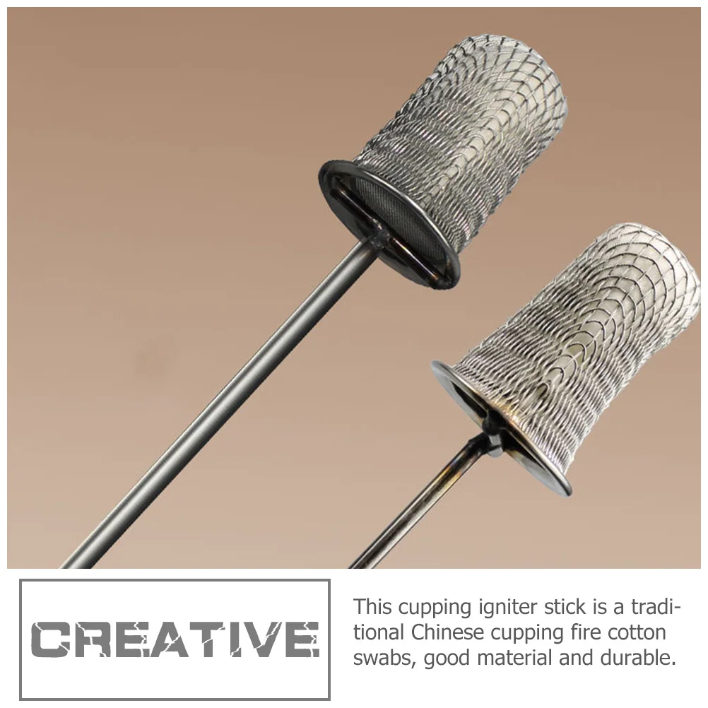

2pcs Igniter Stick For Vacuum Fire Cupping Non-Heat Conducting Household Use Durable Cotton Rods Chinese Cupping