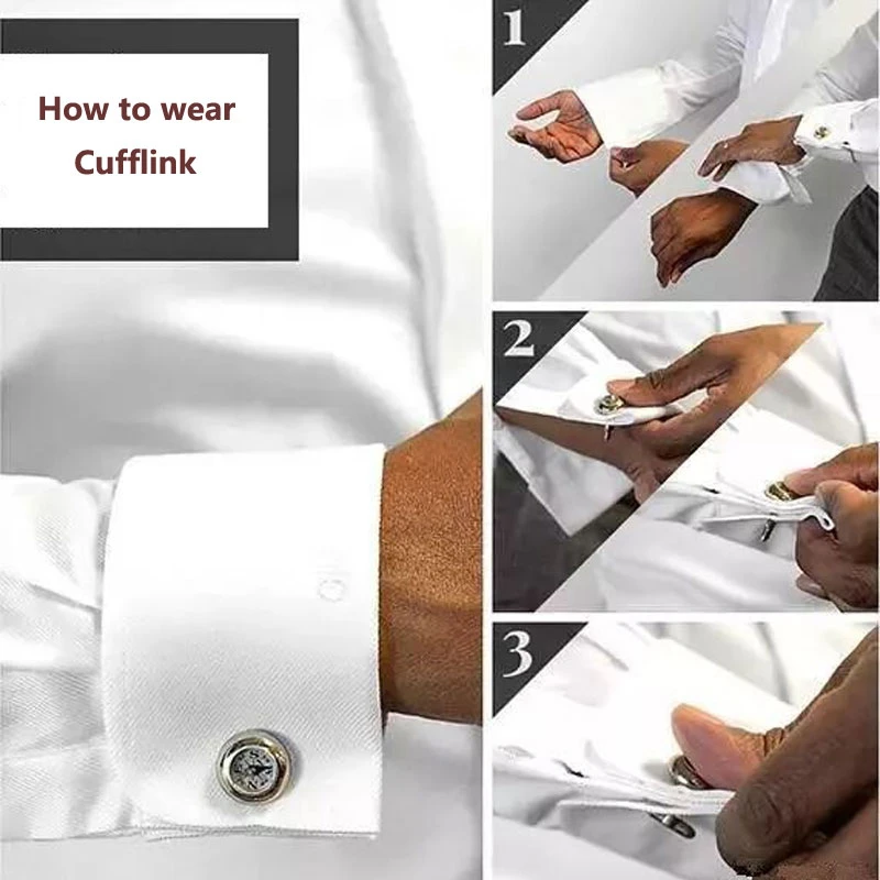 أزرار أكمام مربعة جديدة للعريس على الطراز الفرنسي أزرار أكمام قميص أولي للرجال مجموعة إكسسوارات الزفاف