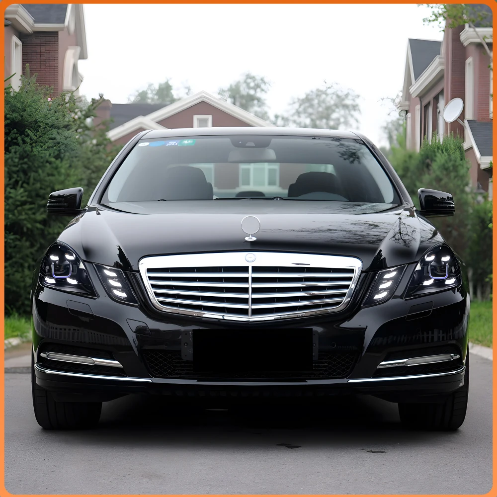 

For Benz E-Class W212 Car Headlights 2010-2015 Headlight Assembly Modification Porsche Style LED Projector Lens Accessories
