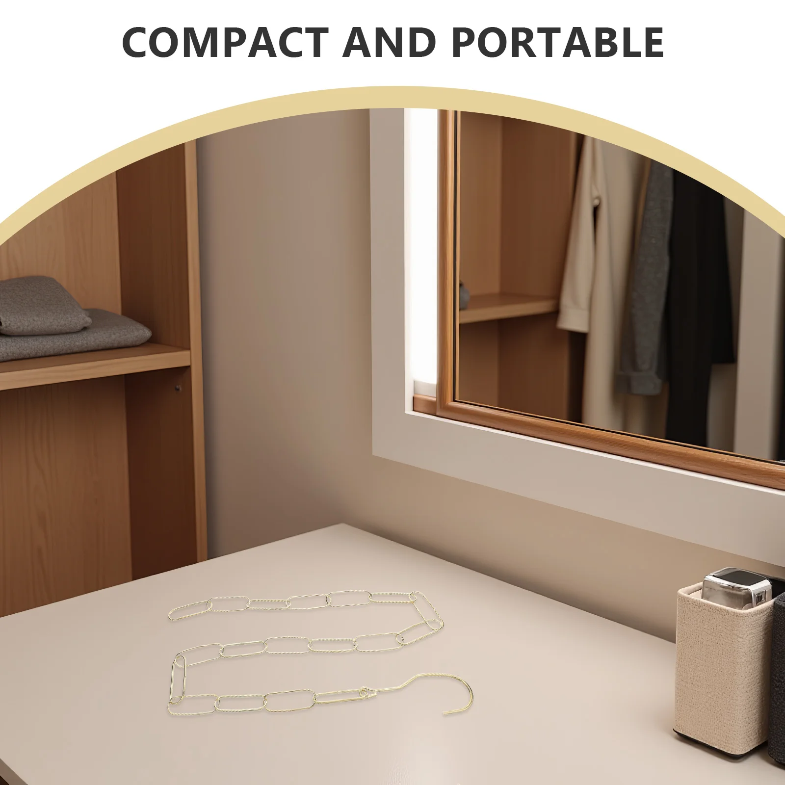 

6Pcs Heavy Duty Iron Clothes Hanging Chain Hooks for Retail Market Shop Display Clothes Plants Lighting Chains with Hook