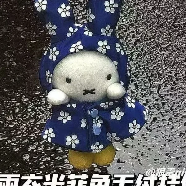 Cute Japanese Style Miffy Rabbit Plush Pendant Keychain Backpack Charm Raincoat Doll Toy Gift for Women Girl Bag Decoration
