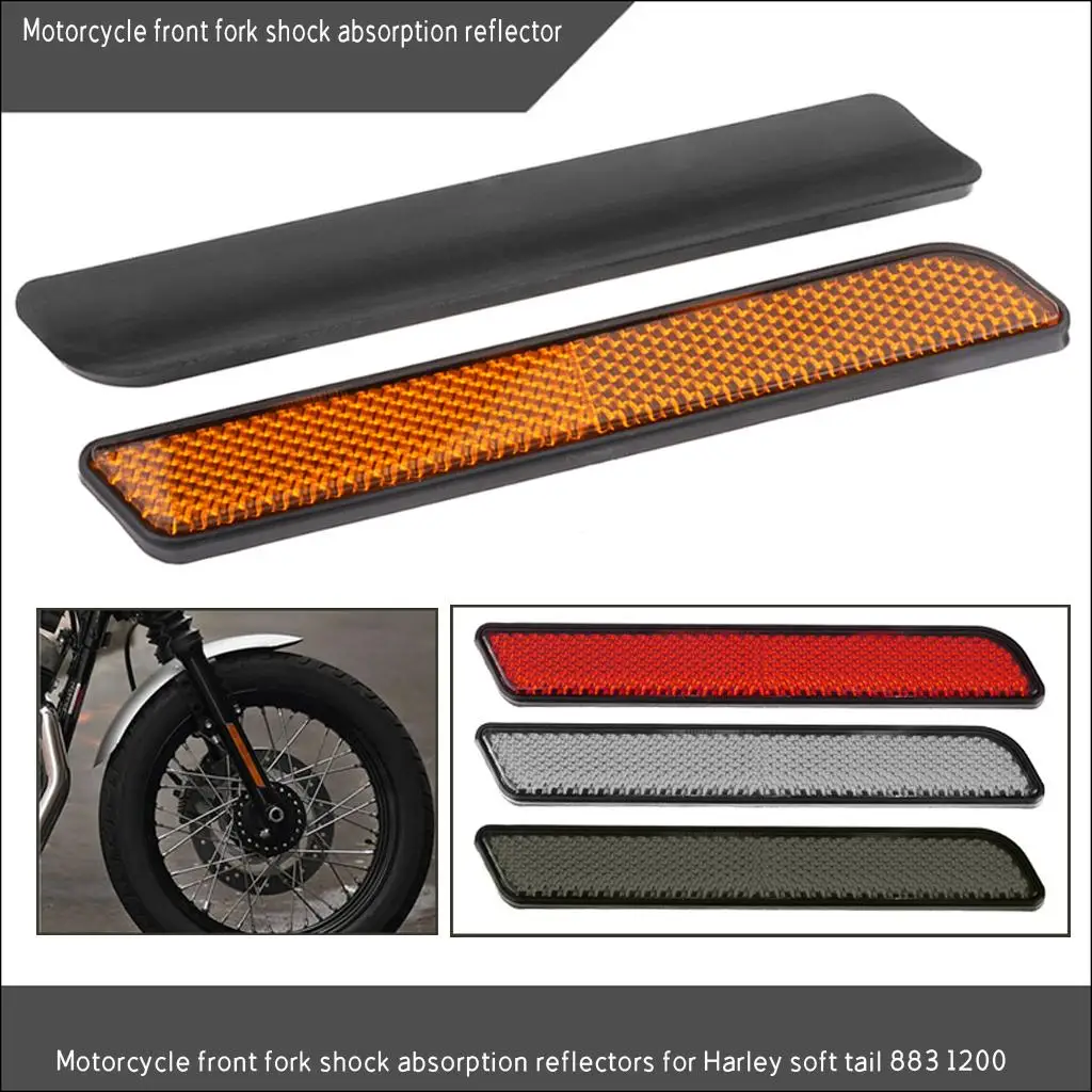 motorcycle-front-fork-leg-reflectors-abs-plastic-reflective-mouldings-for-touring-electra-glide-night-safety