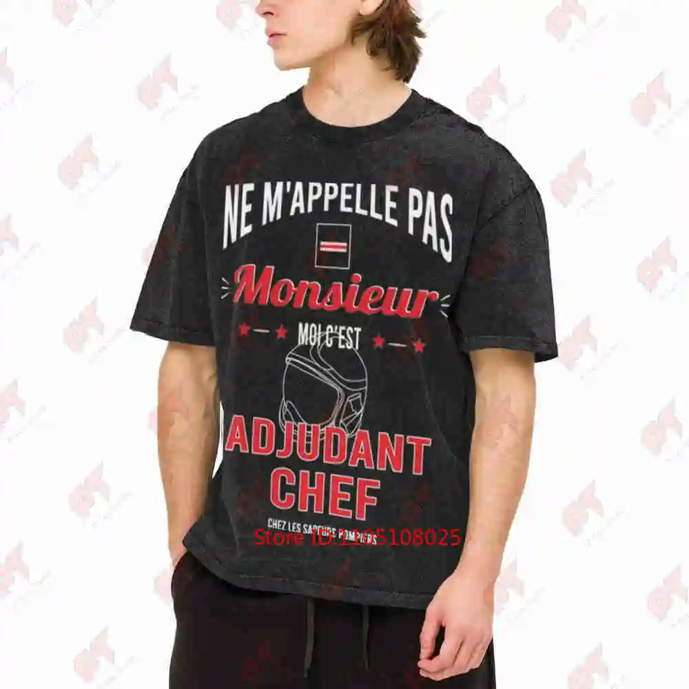 Deputy Fire Chief Don't Call Me Sir Vintage Washed Tee Pure Cotton T-Shirt