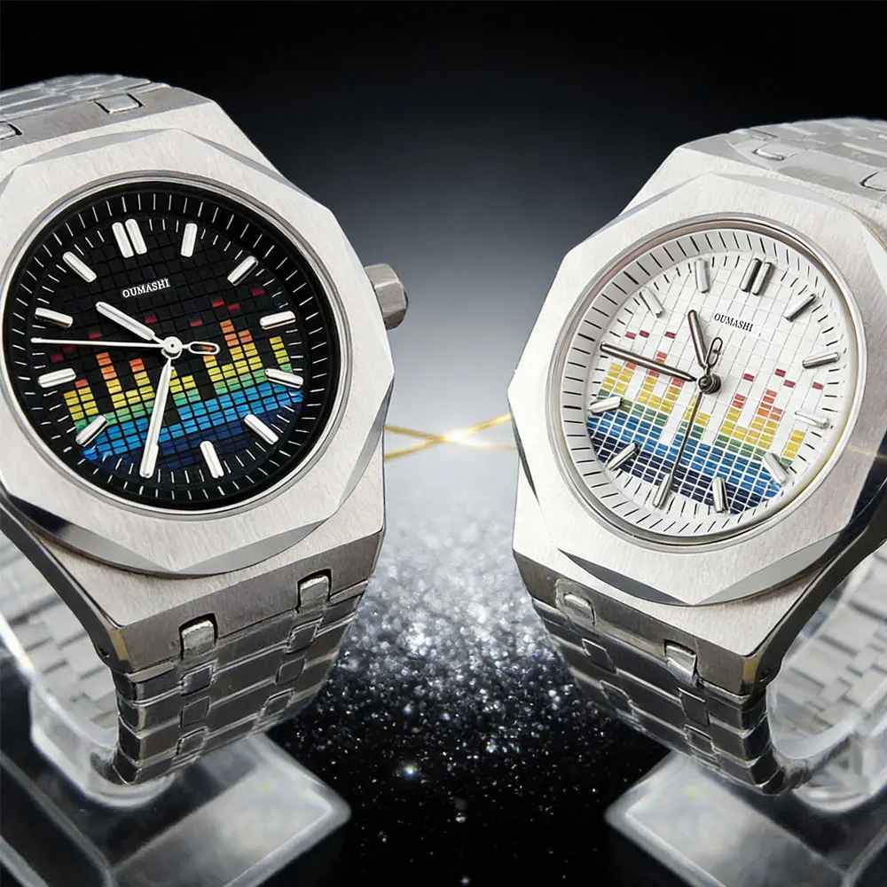 

42mm men's watch Miyota 8215 movement sapphire glass case music festival men's waterproof wristwatch