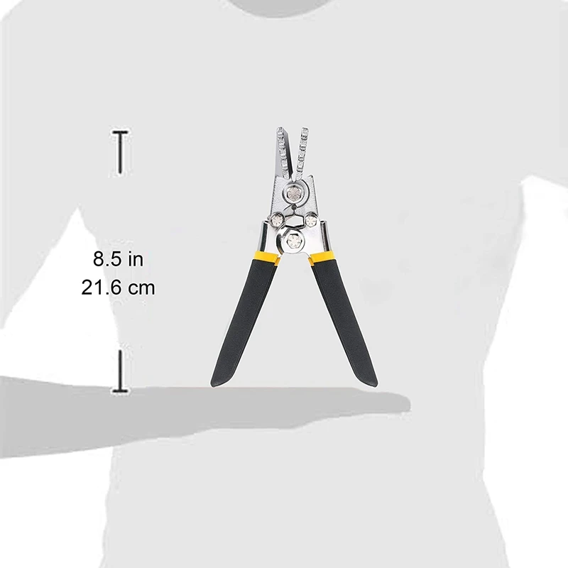 Sheet Metal Hand Seamer, 3 Inch Straight Jaw Manual Metal Bender Tool