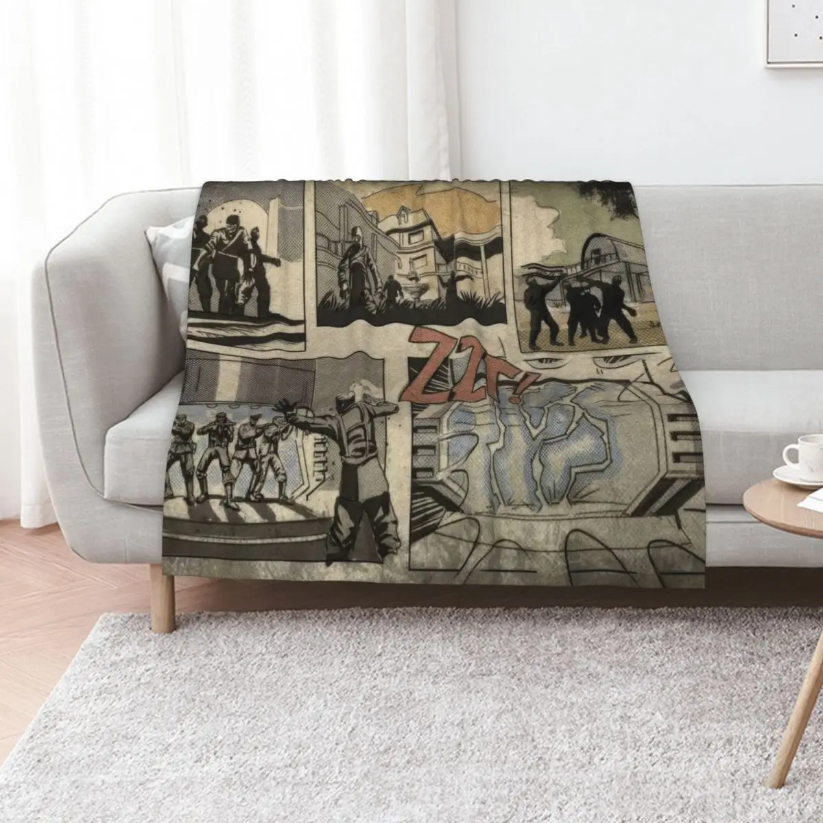 

Zombies loading screen comic Throw Blanket Summer Beddings Luxury St heavy to sleep Bed Fashionable Blankets