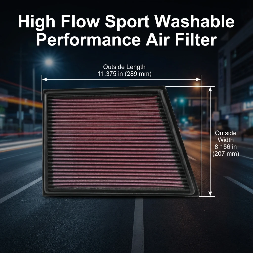 

Высокопроизводительный спортивный моющийся воздушный фильтр для BMW 1, 2 серии, X1, X2, Mini Cooper Countryman, Clubman 2014-2025 (1.5, 2.0, 3.0)