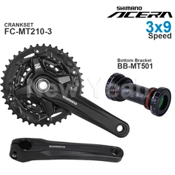 SHIMANO ACERA M3000 3x9 Speed Groupset with FC-MT210-3  CRANKSET and DEORE T6000 BB-MT500 MT501 Bottom Bracket Original part