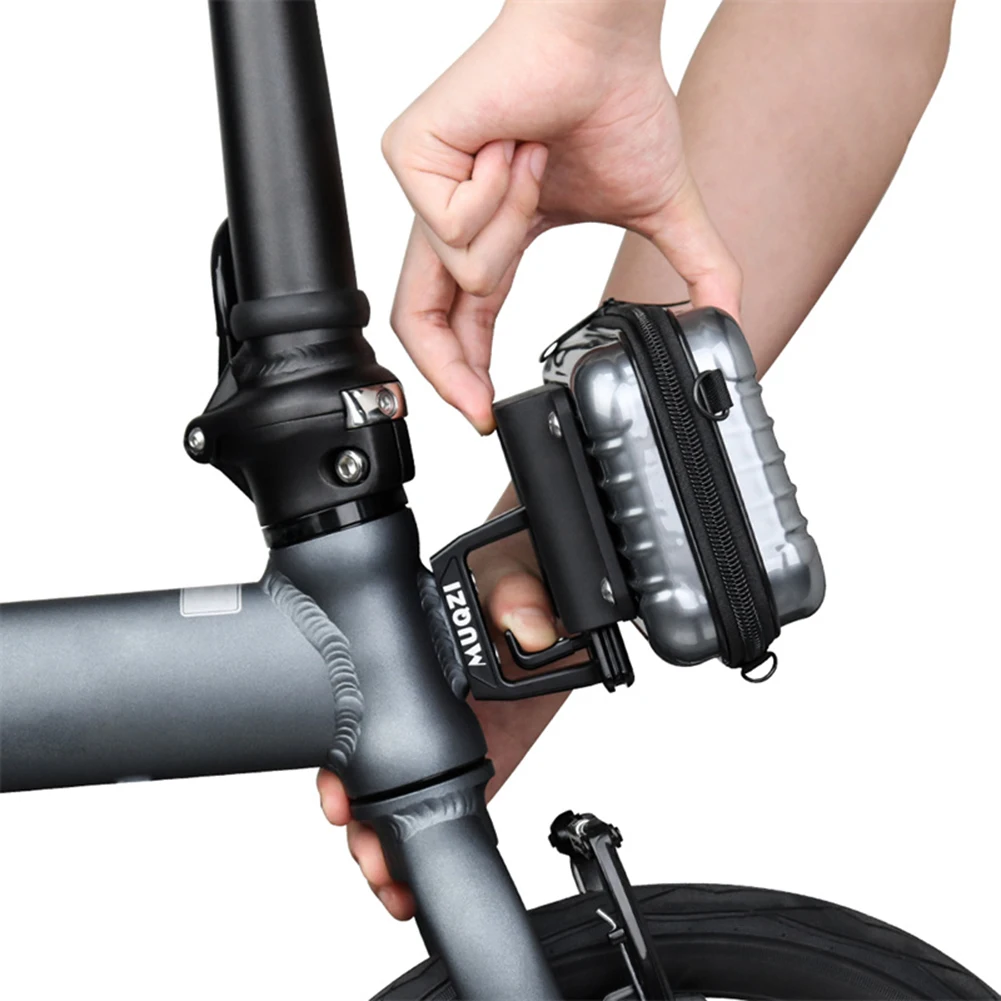 

Складной велосипедный адаптер для сумки со свиным носом для велосипеда Brompton, пластиковый передний адаптер для багажника, водонепроницаемая передняя стойка для сумки для езды на велосипеде