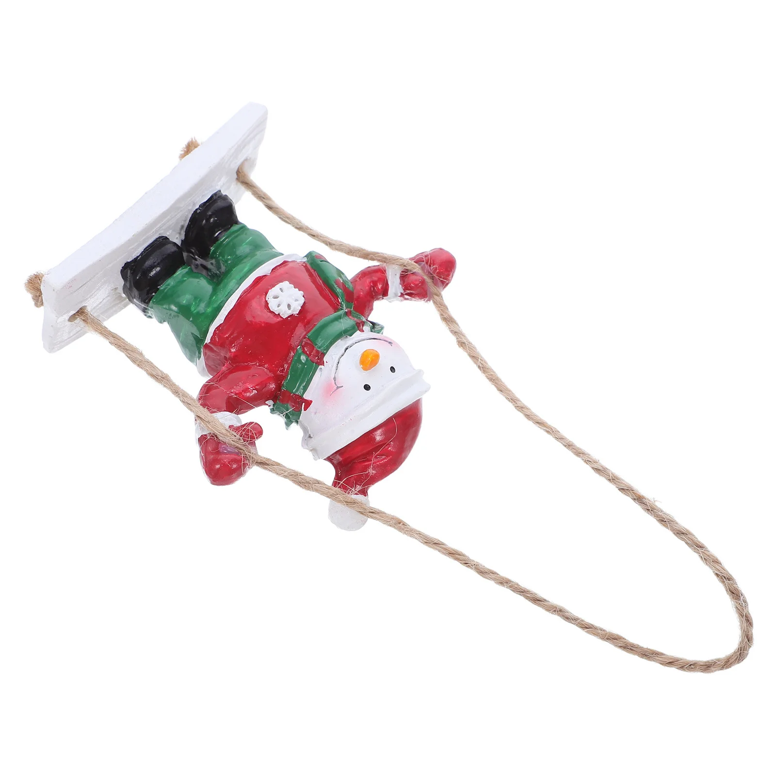 

Resin Mini Snowman Swing Ornament Christmas Tree Hanging Holiday Decor Xmas Party Tree Decoration DIY Christmas Decor