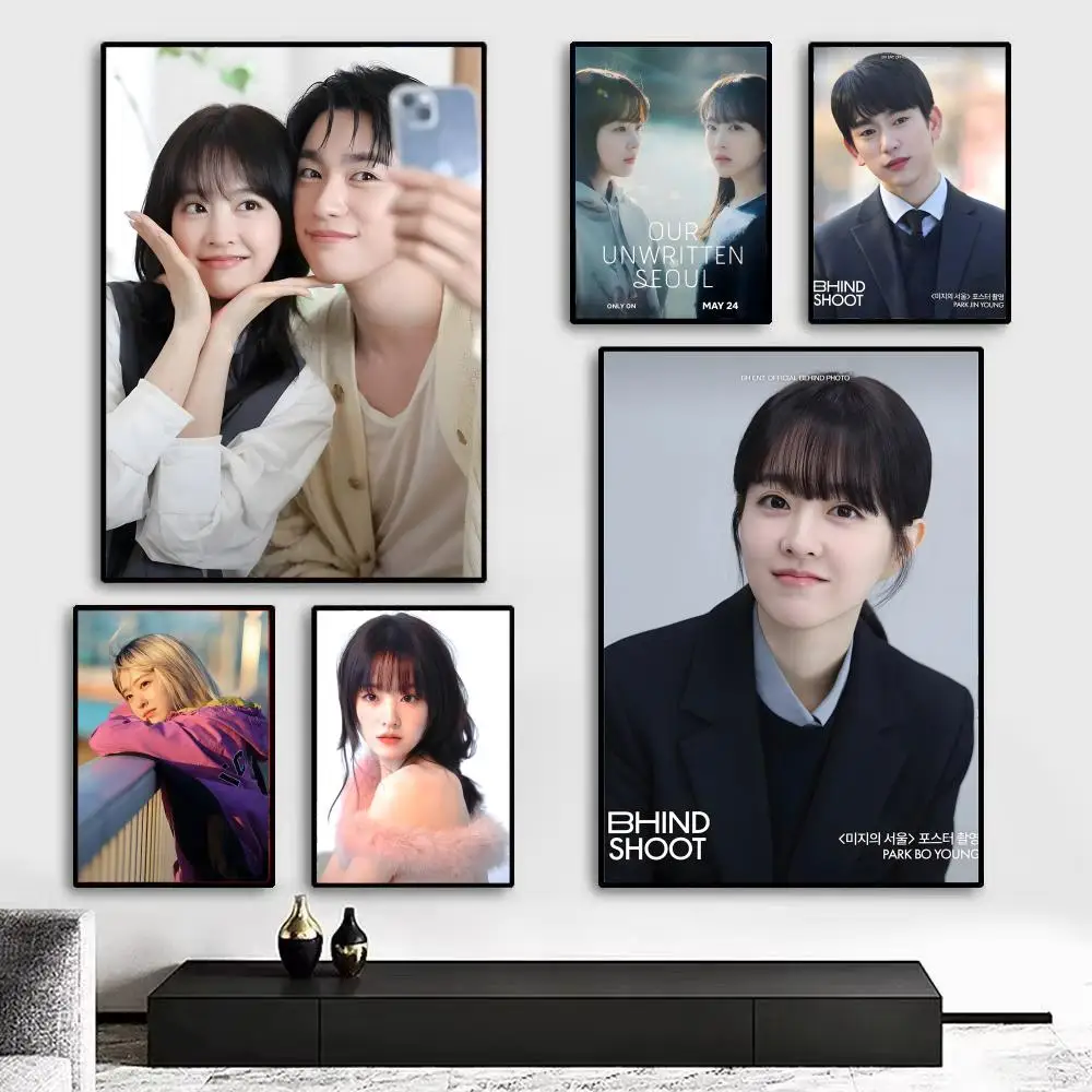 TV Our Unwritten Seoul Poster Kunstdruck-Wanddekoration, ideal für Wohnzimmer, Schlafzimmer, Bar, Salon und als Geschenk für zu Hause