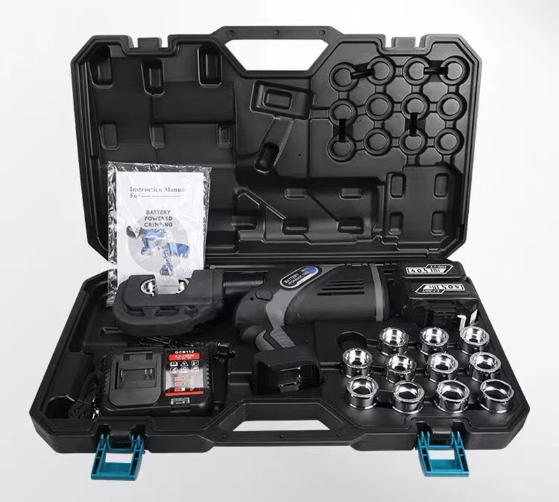Rechargeable Hydraulic Pliers Small Portable NE-300/400 Digital Display Quick Crimping Pliers Electric Terminal Crimping Pliers
