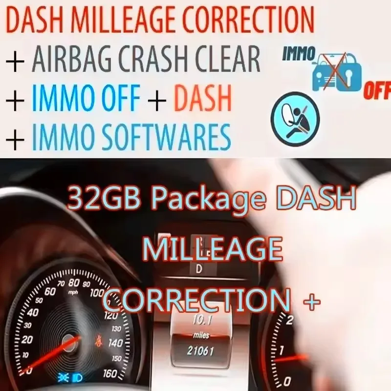 

IMMO OFF + DASH + IMMO SOFTWARE 32 ГБ + AIRBAG CRASH CLEAR + MMO OFF SOFTWARES FILE PACKAGE Immo Airbag DASH MILLEAGE CORRECTION