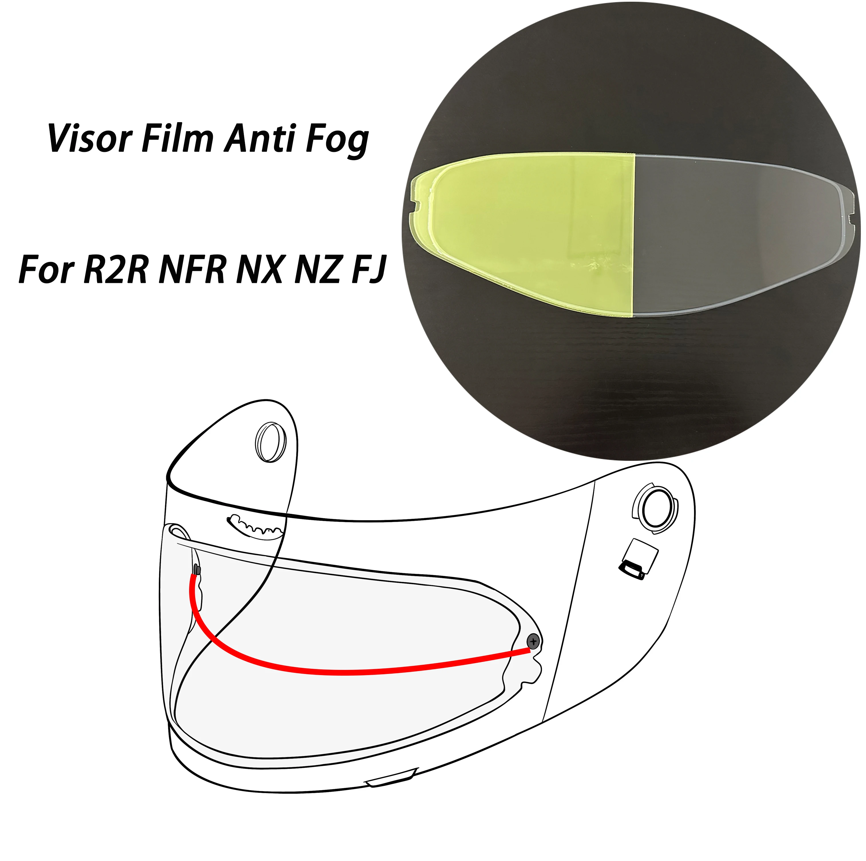 

Helmet Visor Film Anti Fog For KYT R2R NFR NX NZ FJ