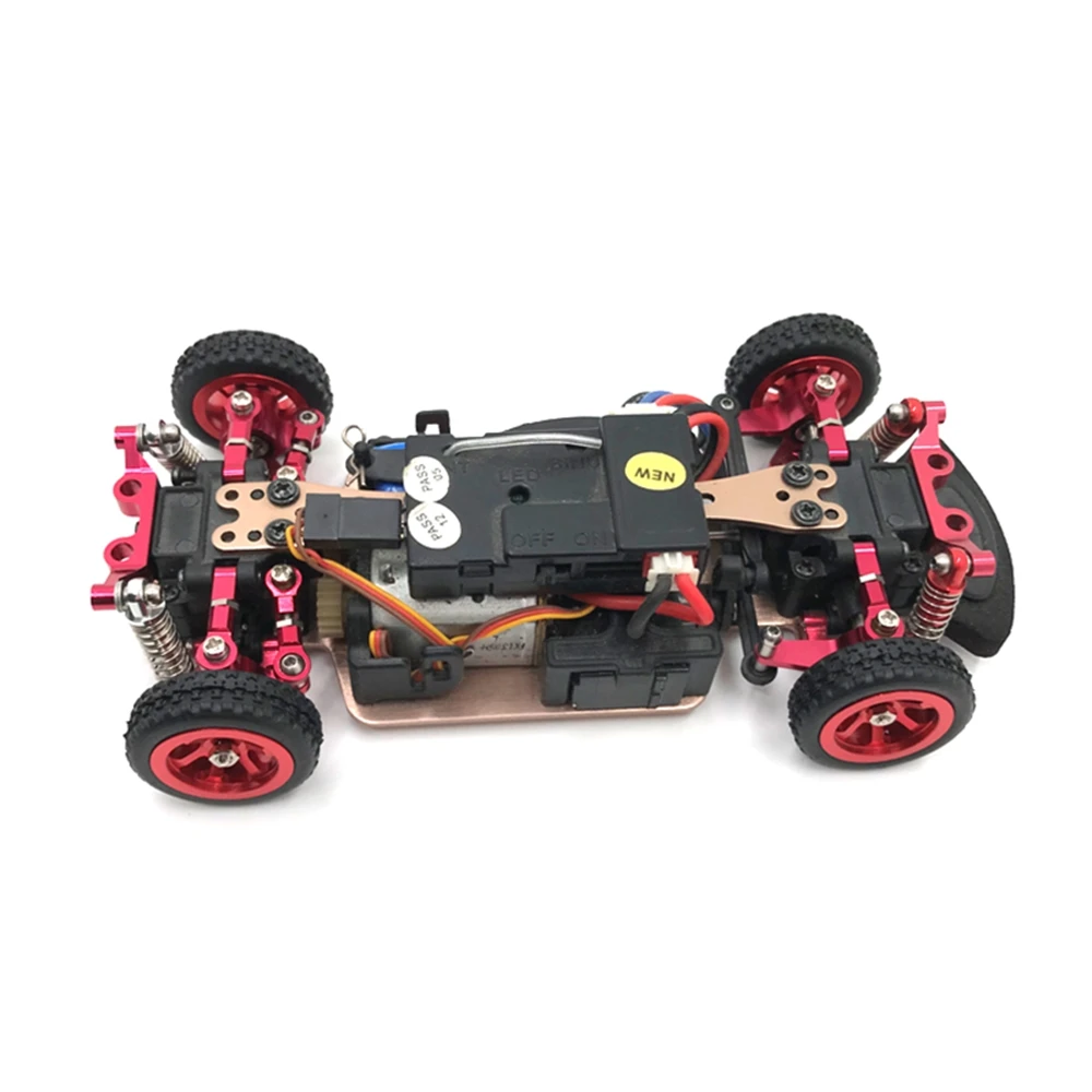 Metalowy pręt łączący na tylny pręt przegub kulisty do Wltoys K969 K979 K989 K999 P929 P939 1/28 RC ulepszenia samochodowe akcesoria, czerwony