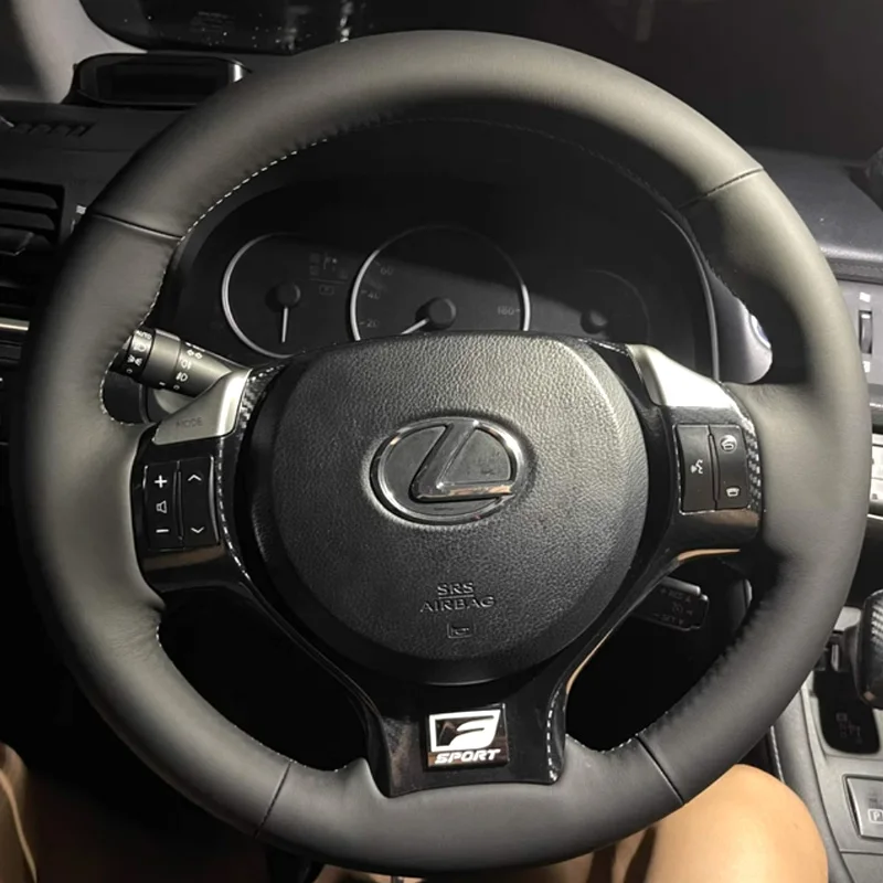 

Чехол на руль из черной замши и кожи для Lexus CT200h NX200h 2011-2020, полное покрытие, аксессуар для интерьера автомобиля
