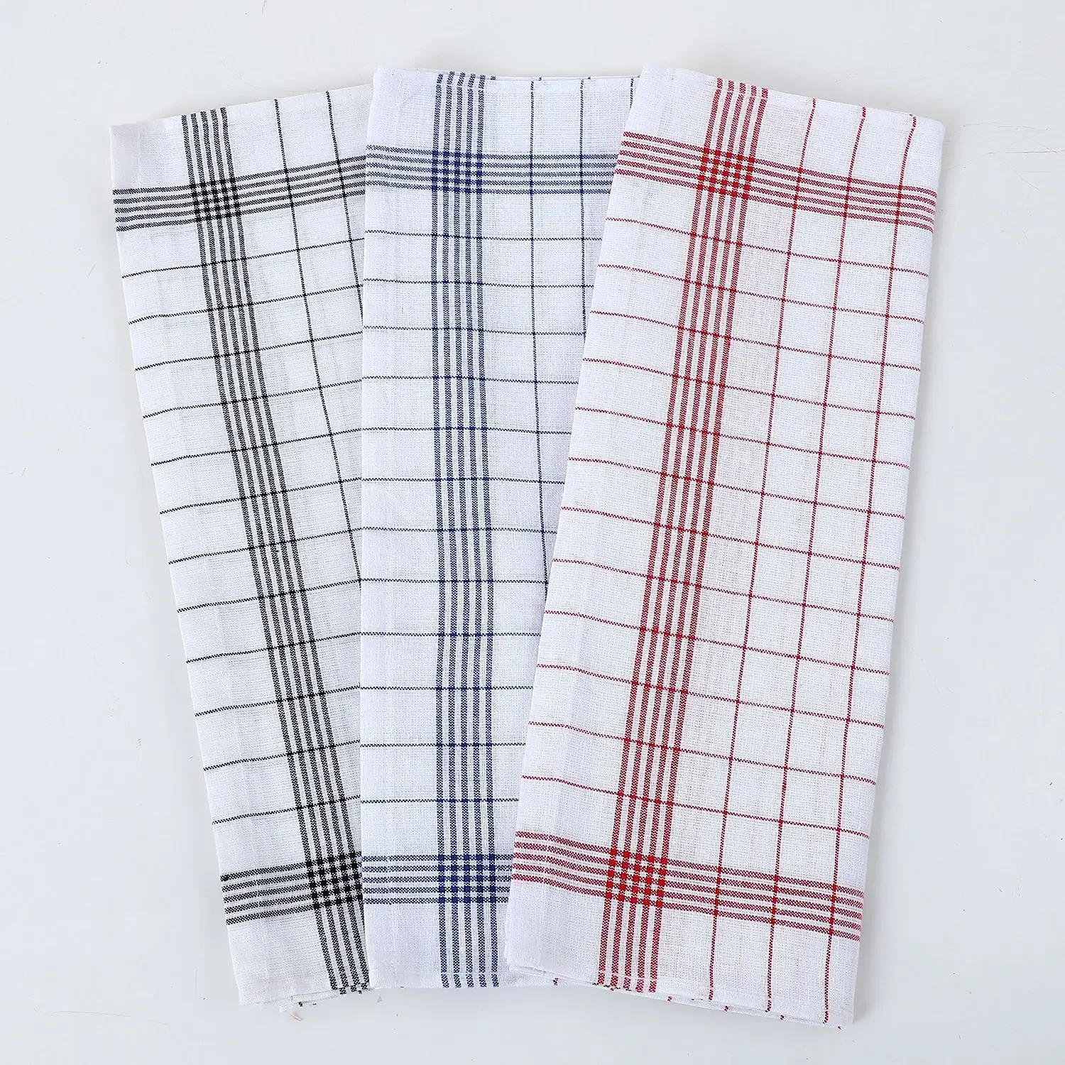 

1/4/6pcs Classic Plaid Dish Towel Scouring Pad, Soft Large Size Kitchen Towel, Suitable for Bar and Kitchen Cleaning