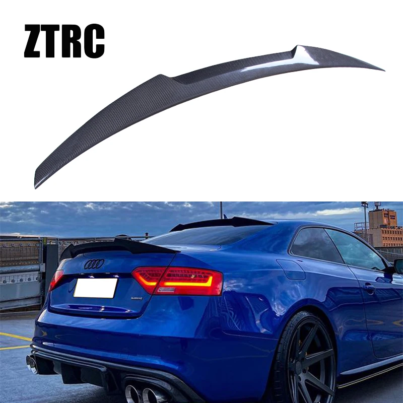 

For AUDI A5 B8 B8.5 2Door Coupe 8T3 M4 Style Carbon fiber Rear Spoiler Trunk wing 2007-2017(not S5）