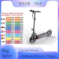 JOYOR Y6-S Adult Electric Scooter 500W EScooters 48V 18Ah Battery Up to 70KM Range 40Km/h Max Speed 10 Inch Wheel EScooter