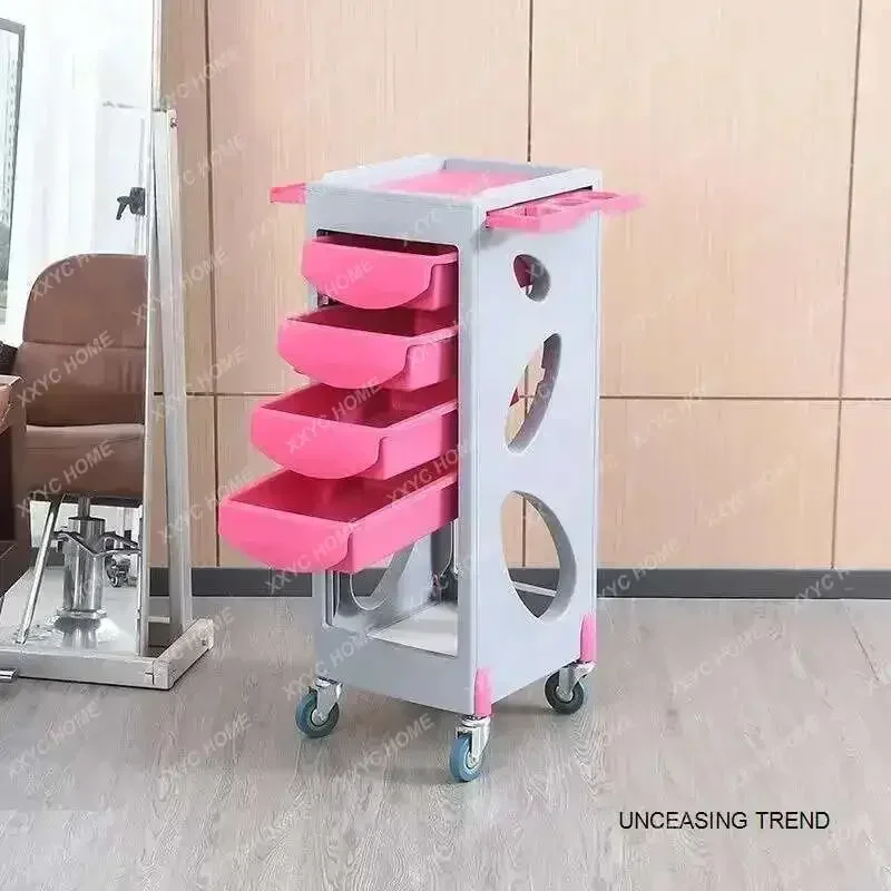HHMinimalist Storage Organizer Cart With Wheels For Hairdressing Hair Salon Trolley Multi-layer Beauty Salon Special Tool Trolle