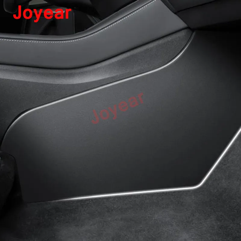 

For Tesla Model Y 2021-2022 Car Carbon Fiber Leather Door Protector Pad Door Plank Anti Kick Dirty Pad Mat Cover Accessories